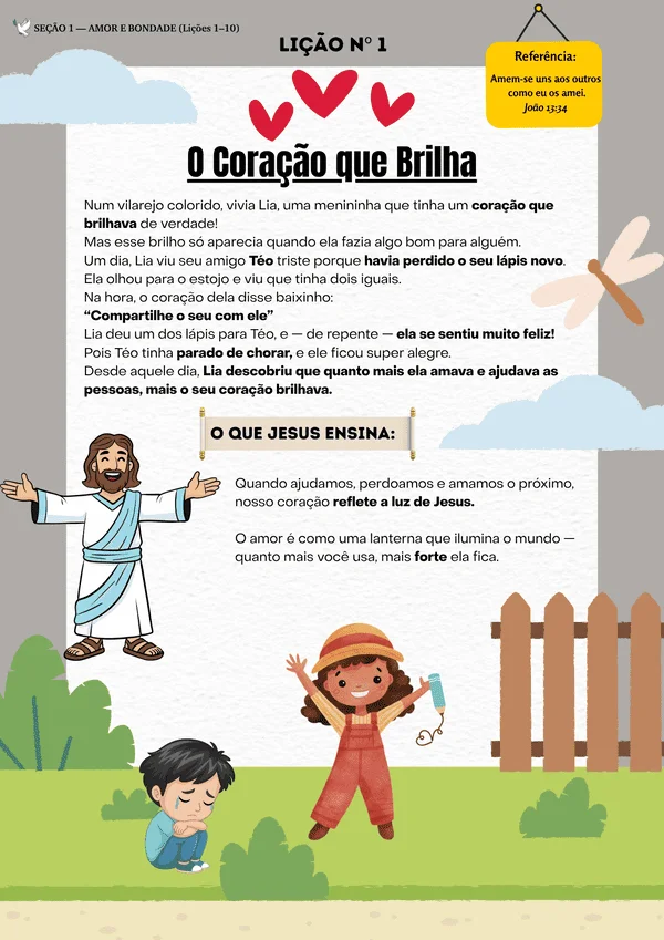 LIÇÃO 1 — O Coração que Brilha